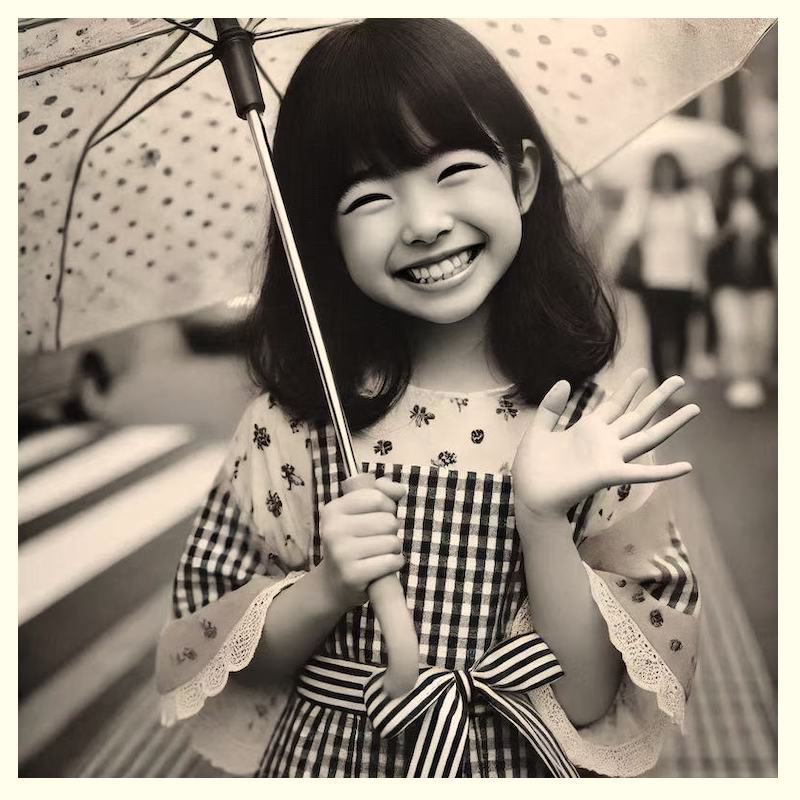 白黒の写真カーラー動画化