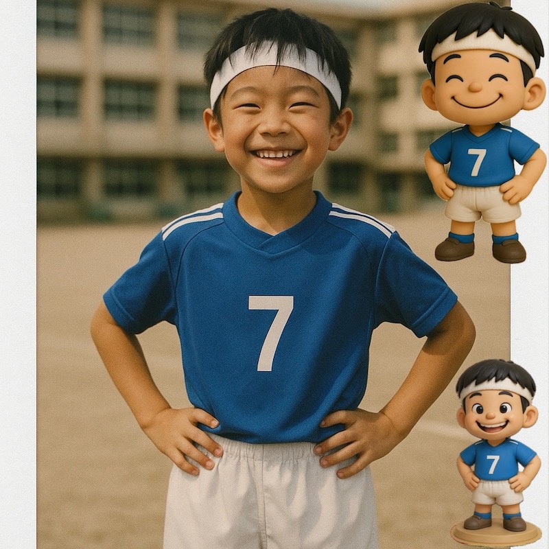 子供写真フィギュア化
